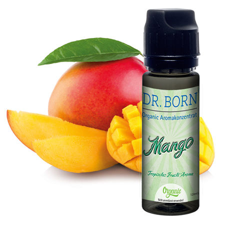 Organic Aroma Konzentrat Mango 10ml in 120ml Leerflasche 