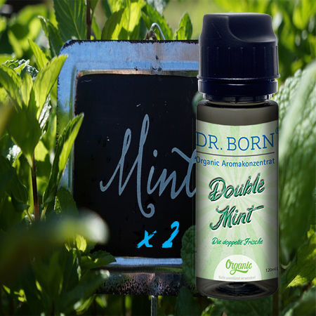 Organic Aroma Konzentrat Double Mint 10ml/ in 120 ml Leerflasche Organic Aroma Konzentrat Double Mint 10ml/ in 120 ml Leerflasche