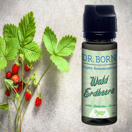Organic Aroma Konzentrat Walderdbeere 10ml/ in 120ml Leerflasche Organic Aroma Konzentrat Walderdbeere 10ml/ in 120ml Leerflasche