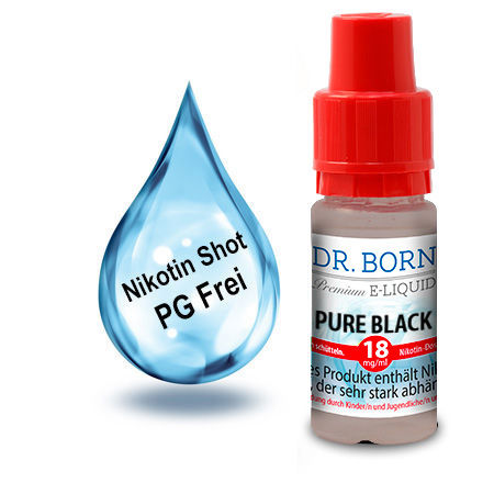 Pure Black 18mg/ml  10ml Nikotin Shot  (PG Frei)